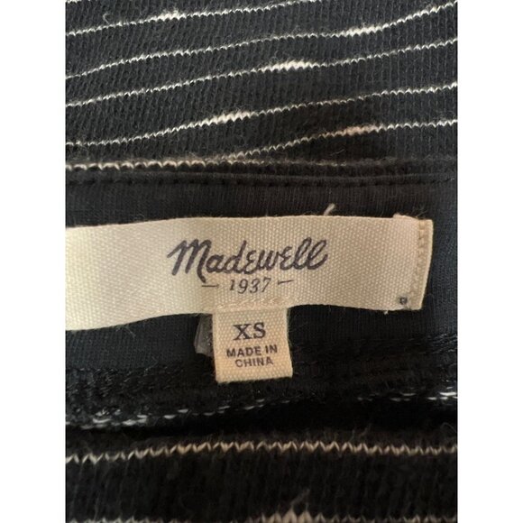 Madewell Striped Side Lace Top Pop On Cotton Women's Top Size XS - Picture 6 of 8